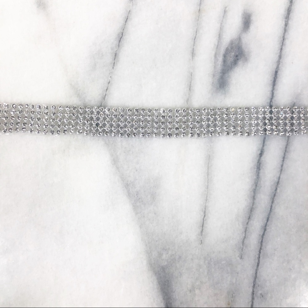 NEW Crystal Rhinestone Choker Necklace - Picture 3 of 3